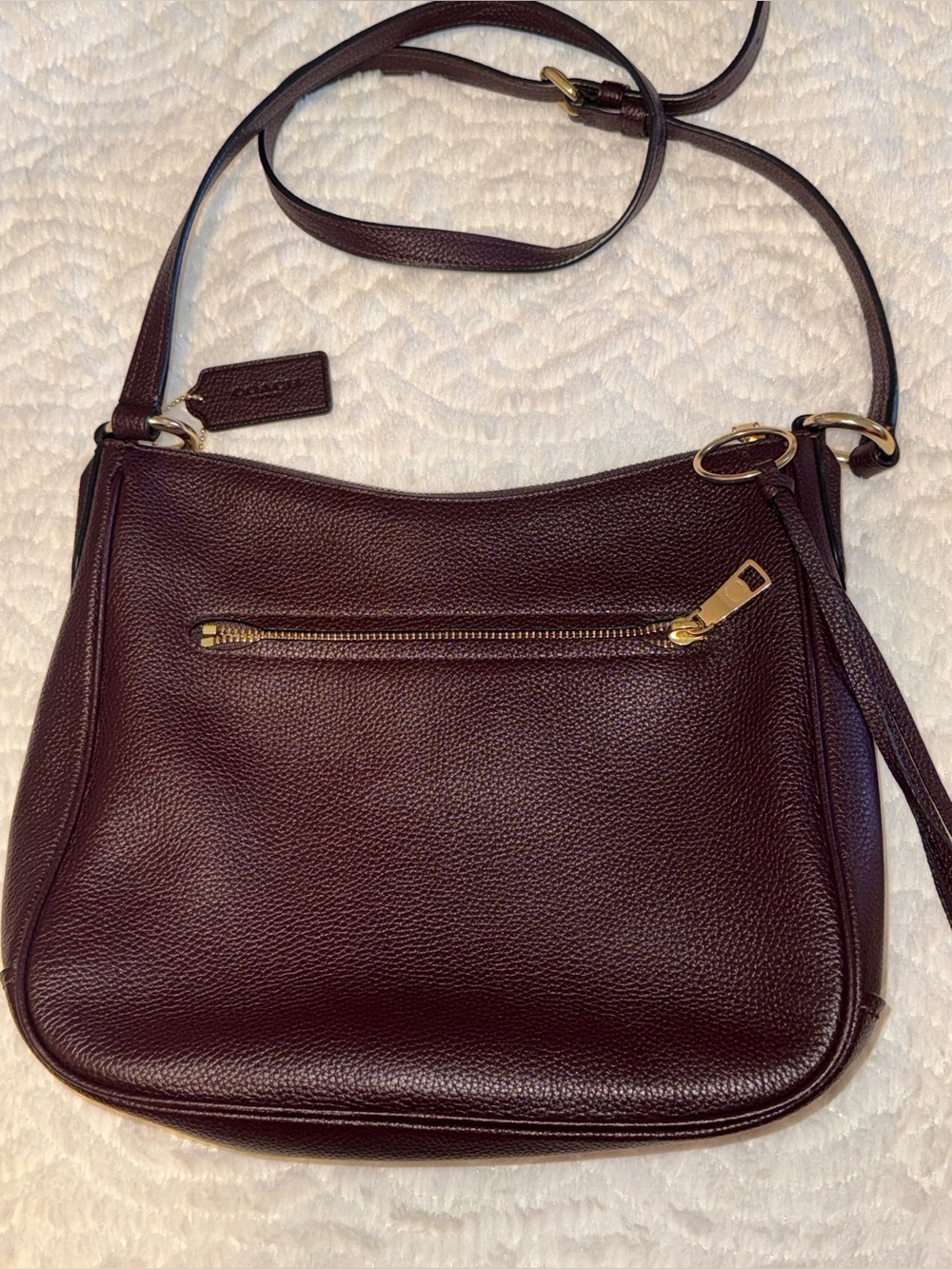 Coach Leather Crossbody Bag in Plum - Picture 3 of 9